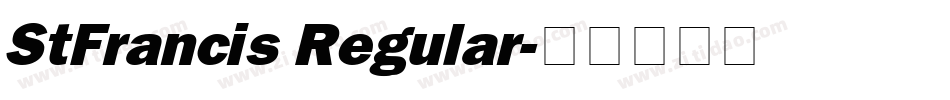StFrancis Regular字体转换